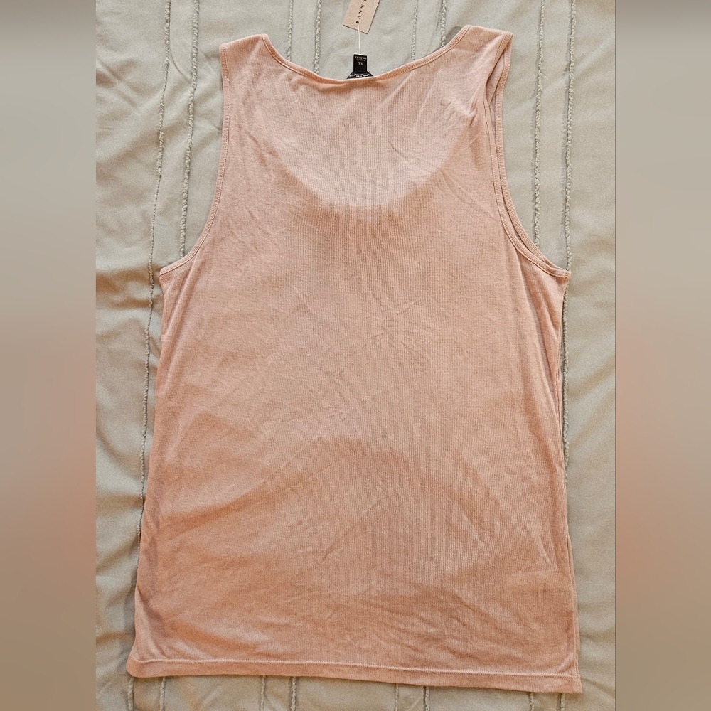 Ann Taylor Light Pink Tank Size:  X-Large - Picture 5 of 6